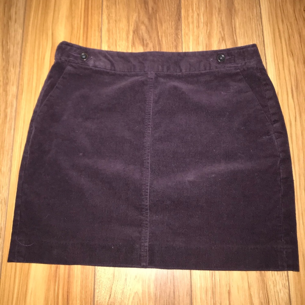 Banana Republic Corduroy Purple Skirt
